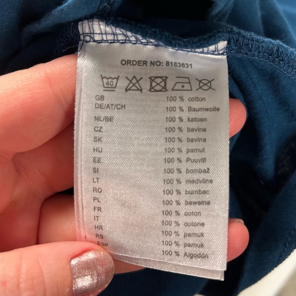 JEAN PASCALE  |  Blue Short Sleeve Logo T-Shirt - Picture 5 of 8